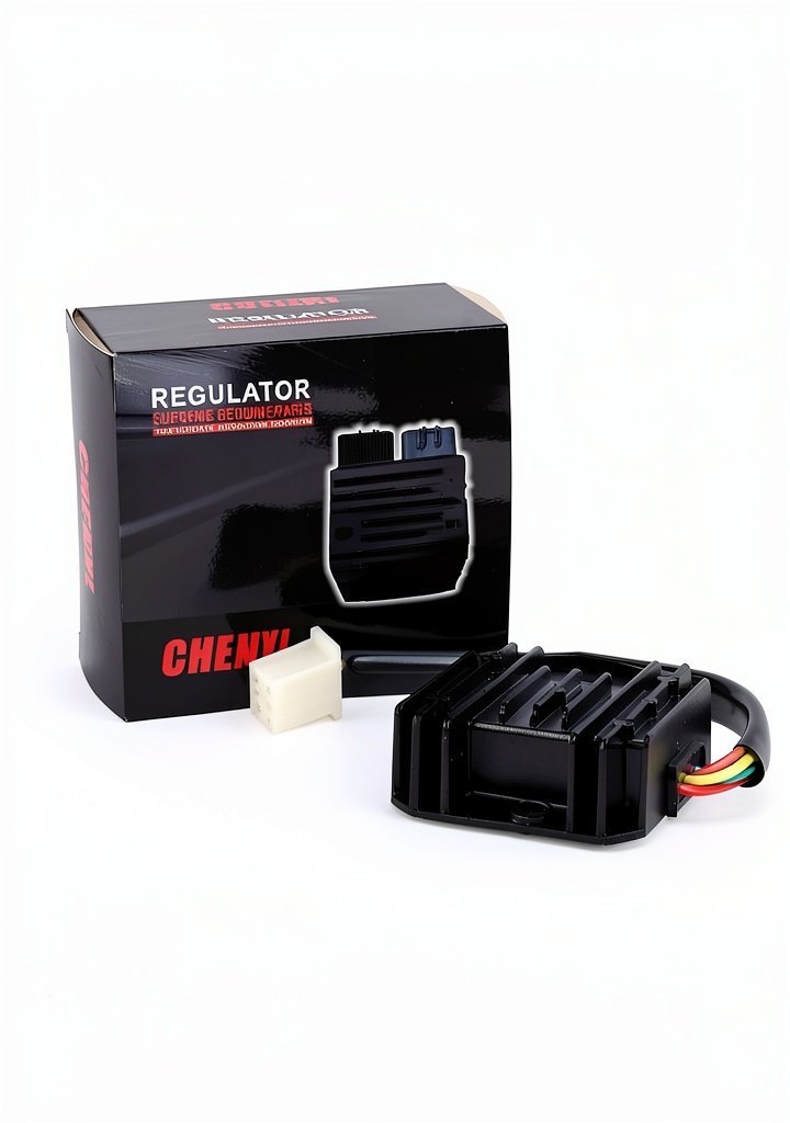 Chenxl voltage regulator installed on an ATV engine