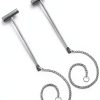 Fire Emergency Button Hammer PRETYZOOM 2pcs Silver 33x3x1cm-0