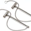 Fire Emergency Button Hammer PRETYZOOM 2pcs Silver 33x3x1cm-8
