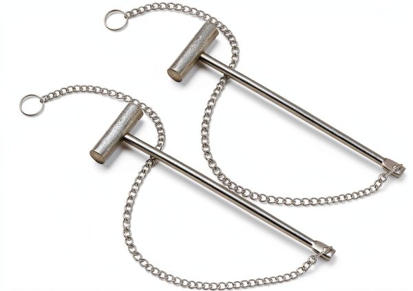 Fire Emergency Button Hammer PRETYZOOM 2pcs Silver 33x3x1cm-8