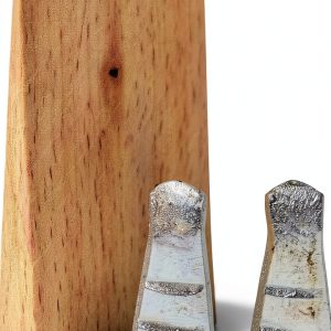 BIG HORN Corrugated Steel Wedges with Wood Piece for Hammer Handles-0