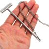 Fire Emergency Button Hammer PRETYZOOM 2pcs Silver 33x3x1cm-1