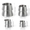 20 Pcs Safety Round Handle Wedges Axe Hand Metal Wedge Hammer Handle Steel Wedge Mauls Handle Wedge Kit for Axe Claw Hammer Sledge (0.31/0.39/0.47/0.55 Inch)-3