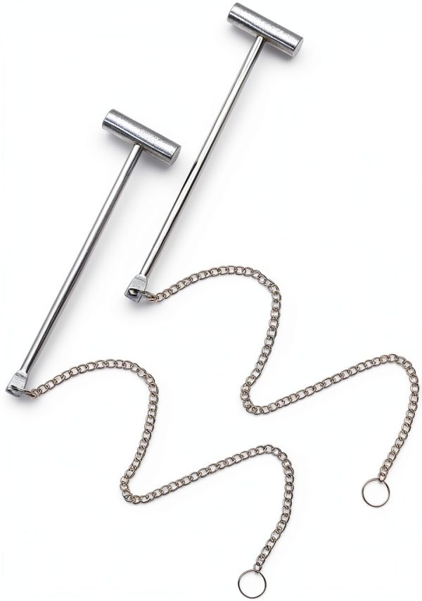 Fire Emergency Button Hammer PRETYZOOM 2pcs Silver 33x3x1cm-6