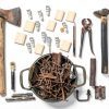 Axe Hammer Handle Wedge Kit by Otoolling 40 Piece Wood and Steel Set-5