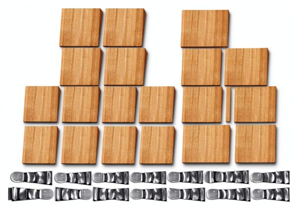 Axe Hammer Handle Wedge Kit by Otoolling 40 Piece Wood and Steel Set-0