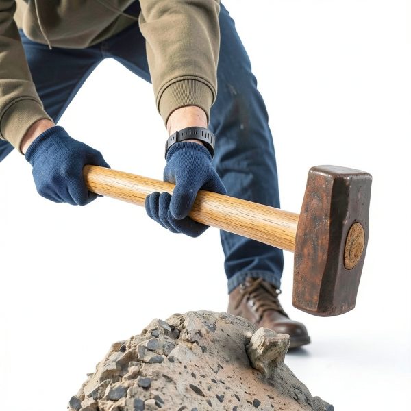 Bucherry 2 Sets 36" Replacement Hammer Handle Kit Includes 2 Sledge Hammer Handle Replacement, 4 Wood Wedges and 4 Steel Wedges for Decking Framing Carpentry Construction DIY Sledge Axe Tool-3