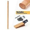 Bucherry 2 Sets 36" Replacement Hammer Handle Kit Includes 2 Sledge Hammer Handle Replacement, 4 Wood Wedges and 4 Steel Wedges for Decking Framing Carpentry Construction DIY Sledge Axe Tool-1