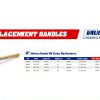 Hammer Handle Vaughan 17-Inch Hickory Straight Wood Model 3800-2